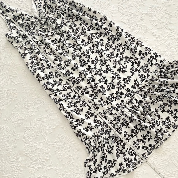 NWOT Lulus Style That Blooms White Floral Print Tiered Midi Dress Xlarge - Picture 12 of 12